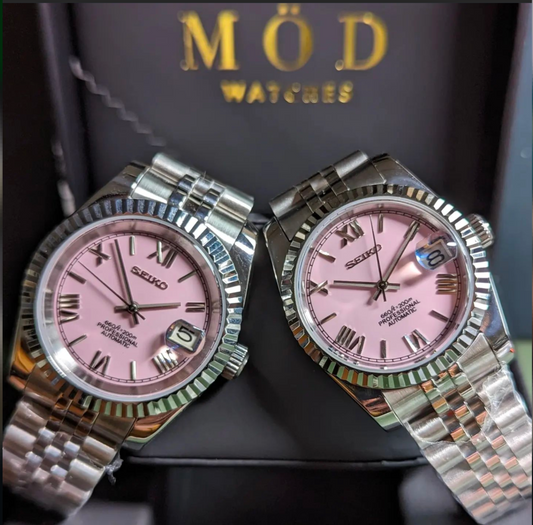 Skx Datejust PINK roman Modified watch