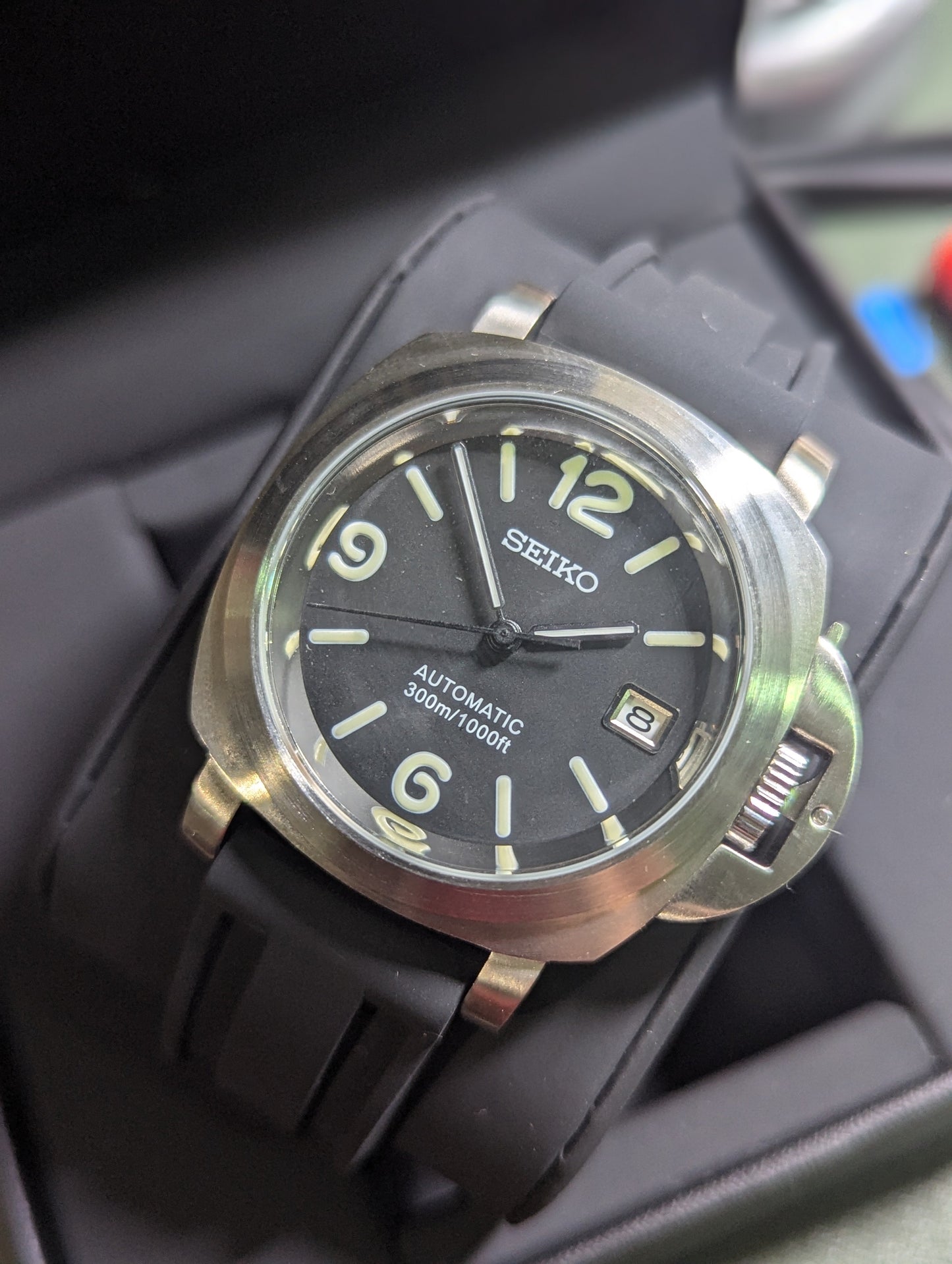 SEIKO-PANERAI BLACK RUBBER