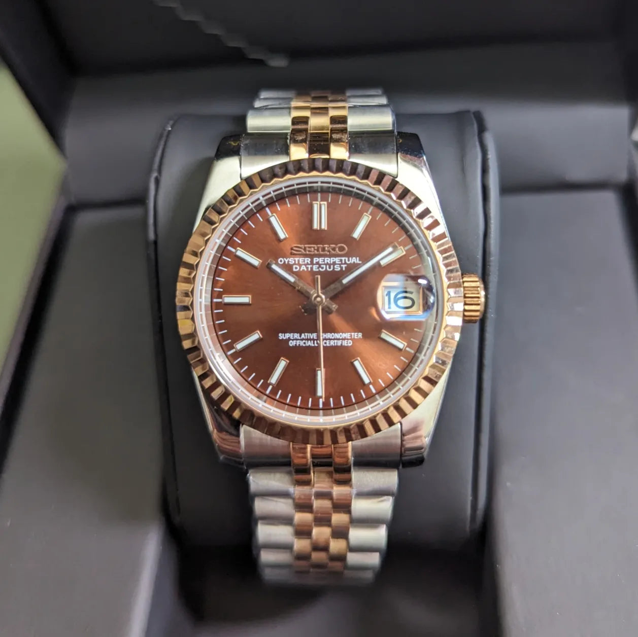 SEIKO-LEX CHOCOLATE DJ (TWO-TONE)