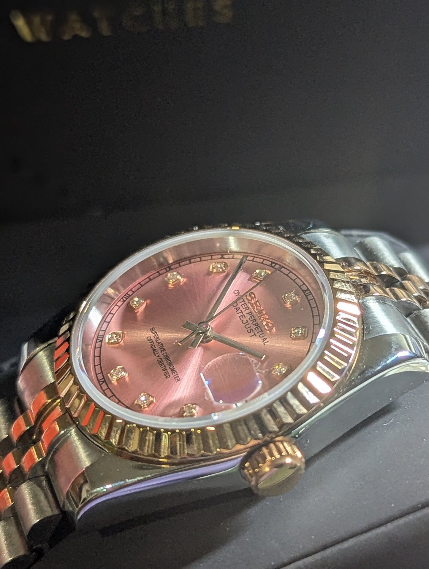 SEIKO-LEX PINK DIAMOND ROSE GOLD DJ (TWO TONE)