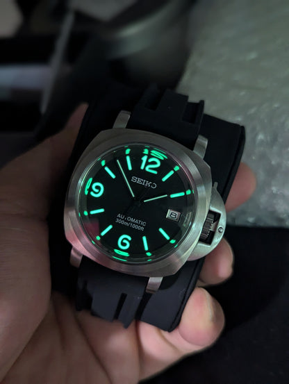 SEIKO-PANERAI BLACK RUBBER